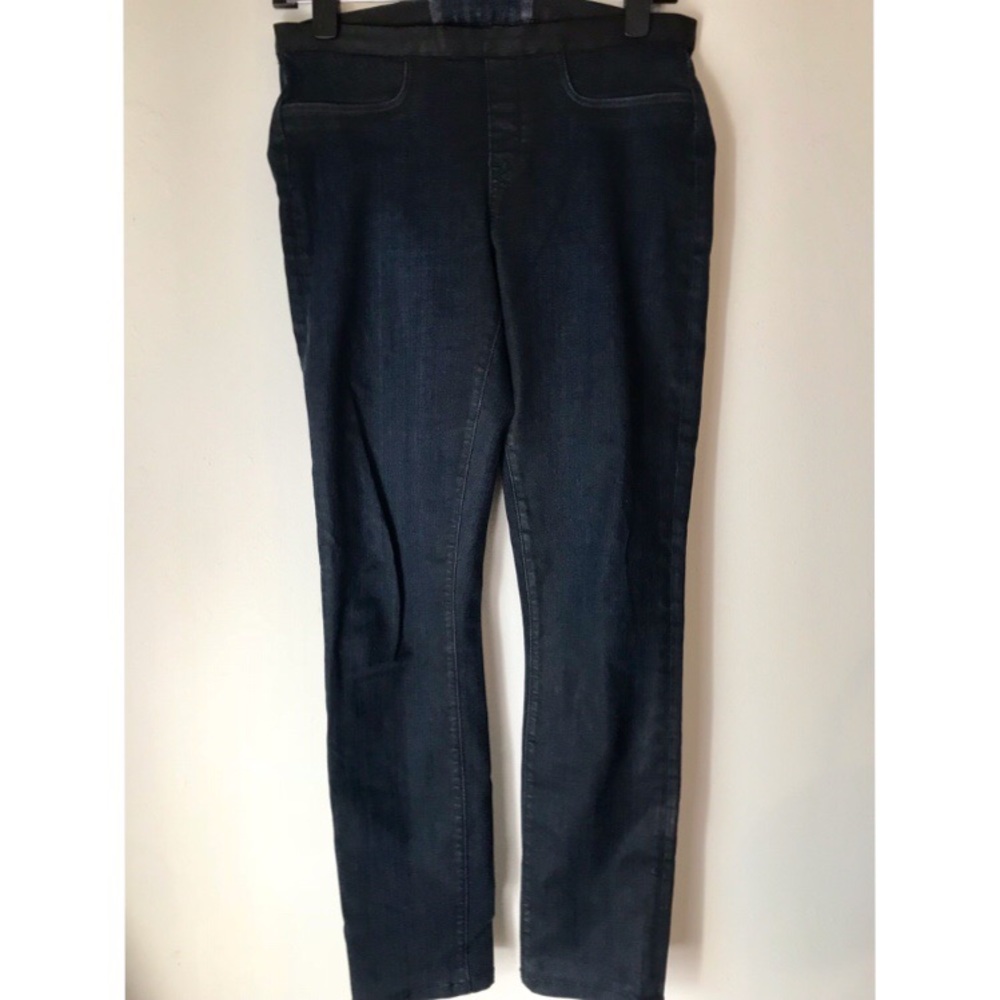 Helmut Lang coated denim leggings